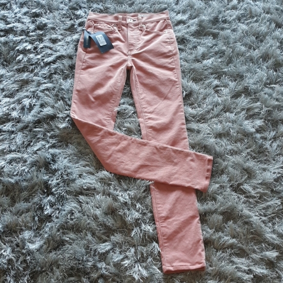 Rag & Bone high rise skinny pink corduroys 24 NWT - Picture 5 of 8